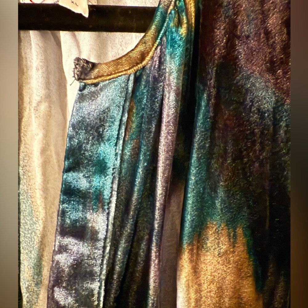 Anthropologie Tie-Dye Velvet Jumpsuit XL 14 16 - Picture 5 of 5